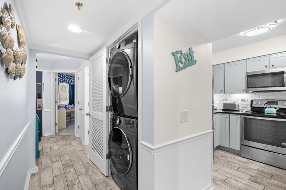 Washer/dryer in unit