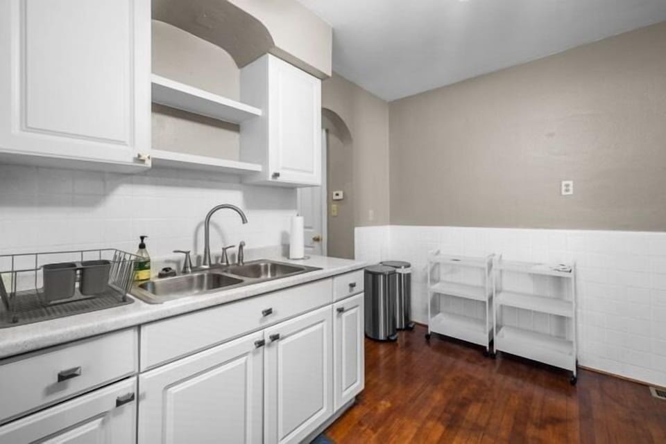 Kitchen stocked with essential cookware and everyday cooking basics for your stay