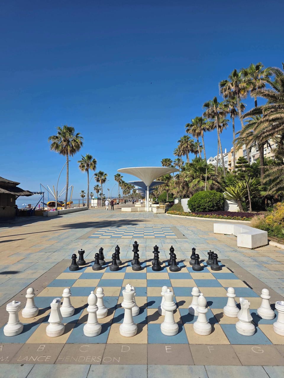 Estepona Boulevard beach front.