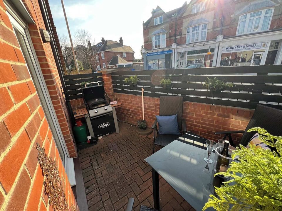 Outside cooking and dining area