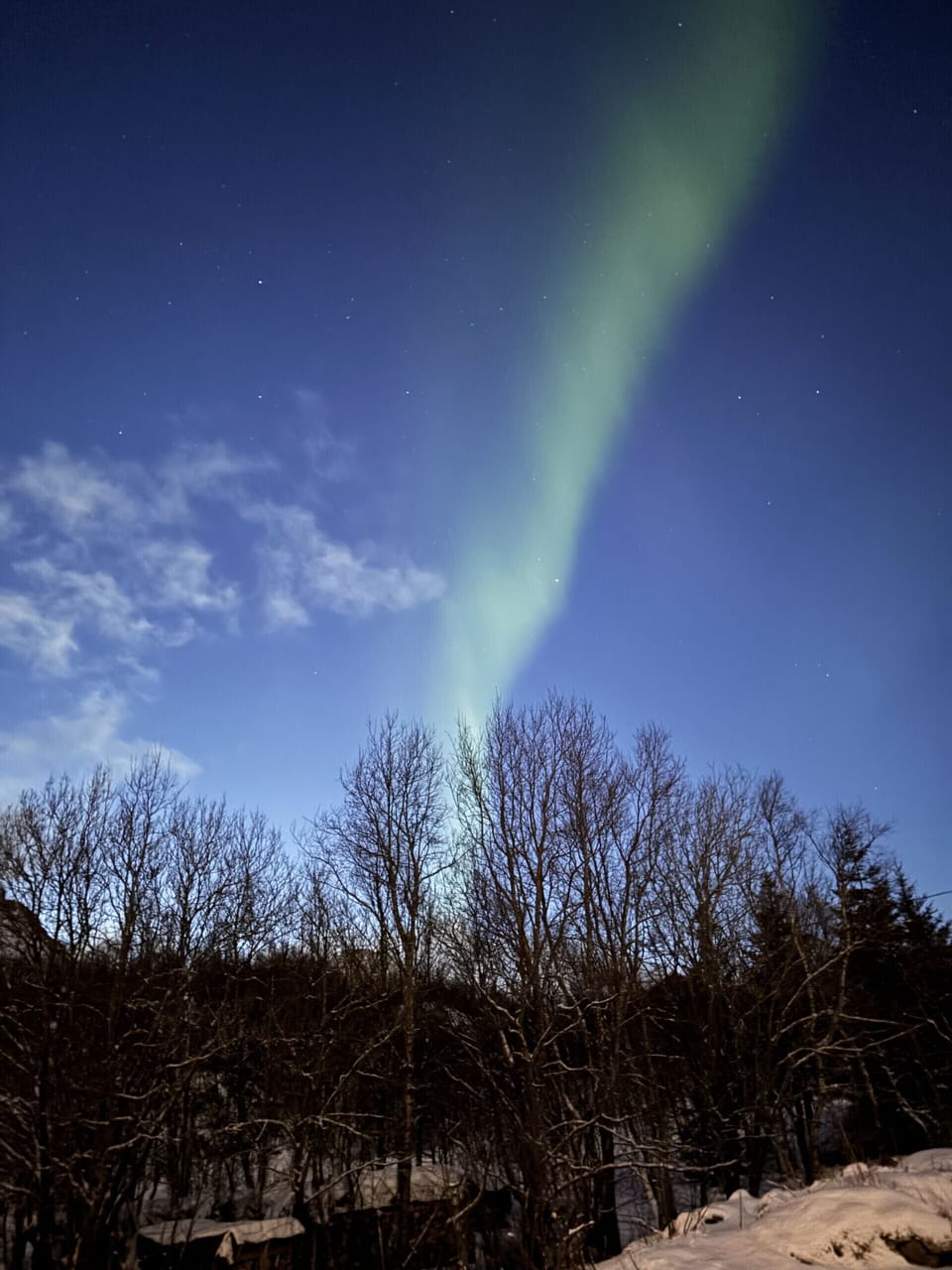 Northern lights view