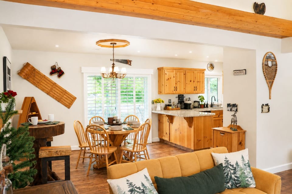 The expansive living room flows seamlessly into the dining area, creating a space perfect for cherished moments!