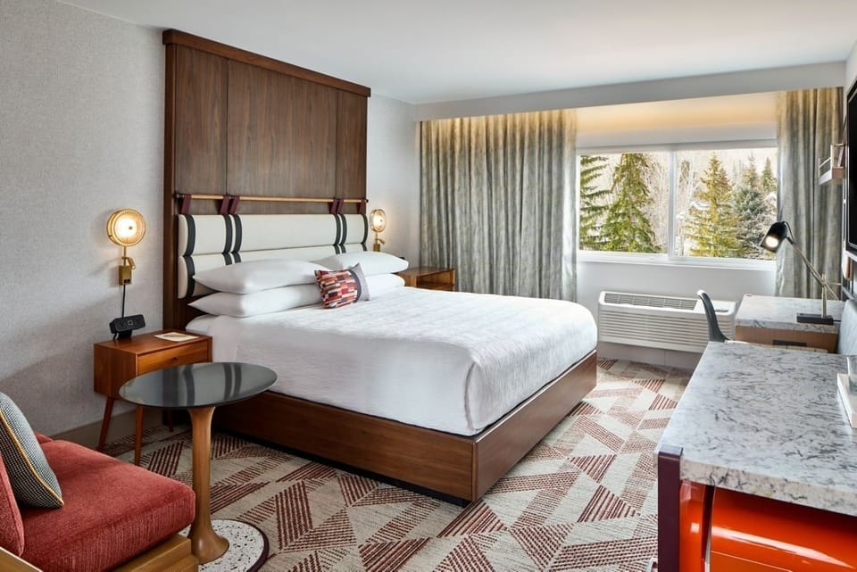 Bedroom. Interior and views may vary based on location and availability