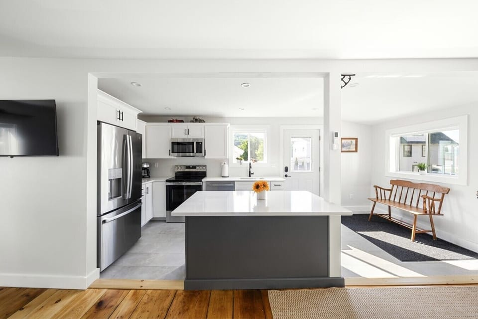 A bright, welcoming kitchen where mornings begin and memories are made.