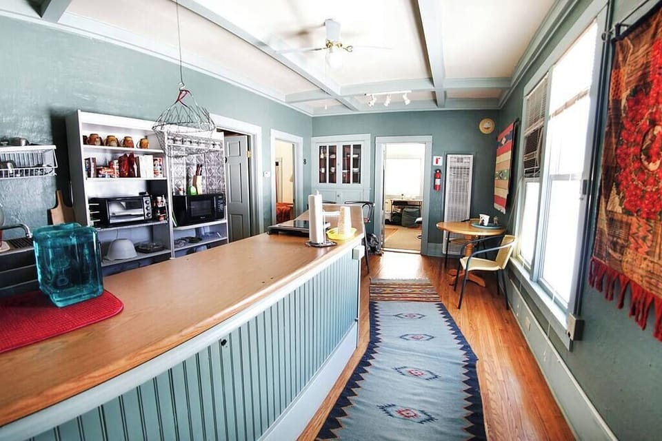 Entrance to Kitchen - Well stocked and spacious.  Breakfast daily with Belgian Waffles on Weekends!
