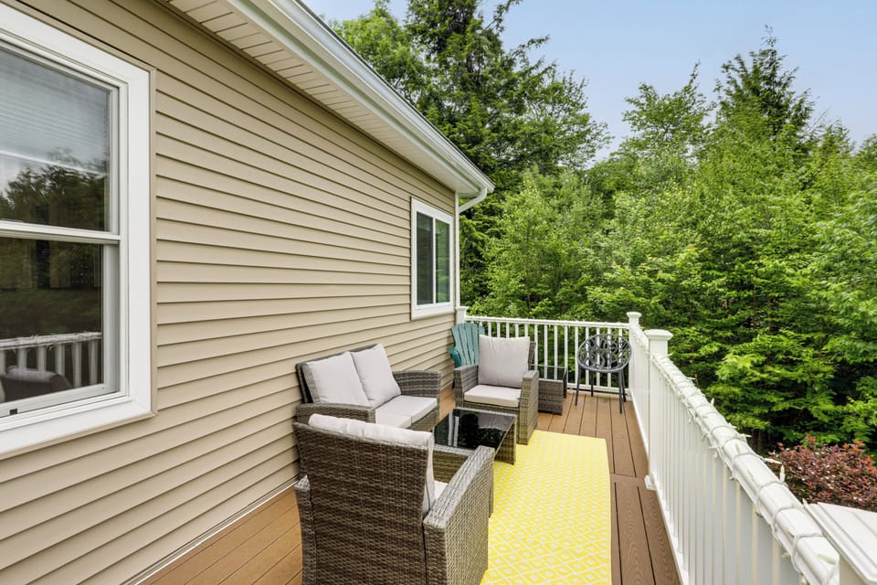 Furnished Deck | 2-Story Home | Outdoor Seating