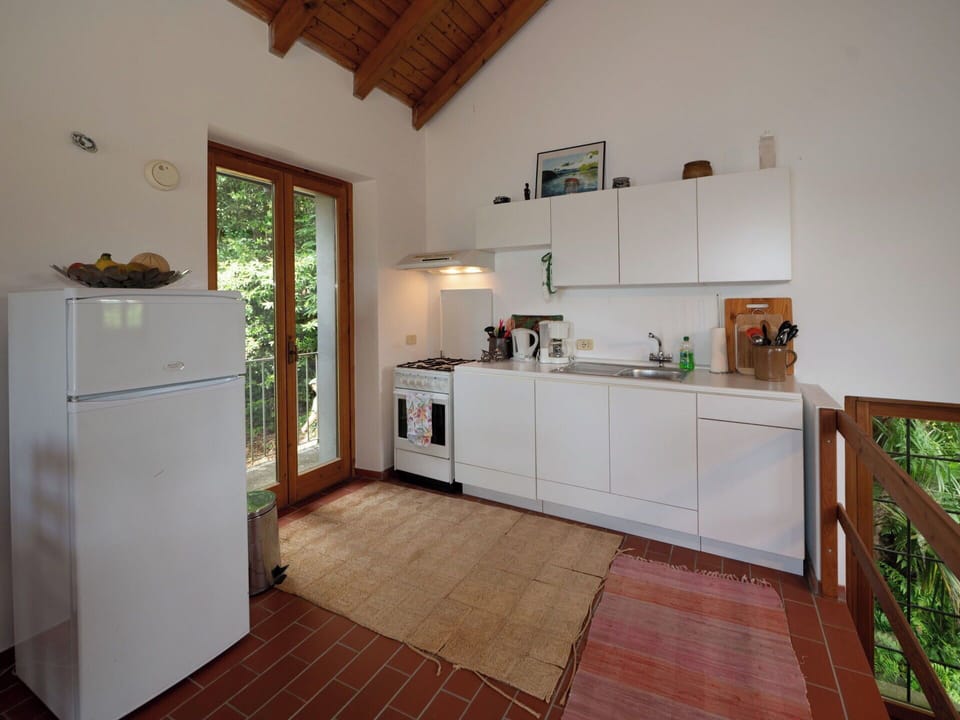 Flooring, Interior Design, Wood, Kitchen, Furniture, Floor, Kitchen Appliance, Countertop, Ceiling, Major Appliance