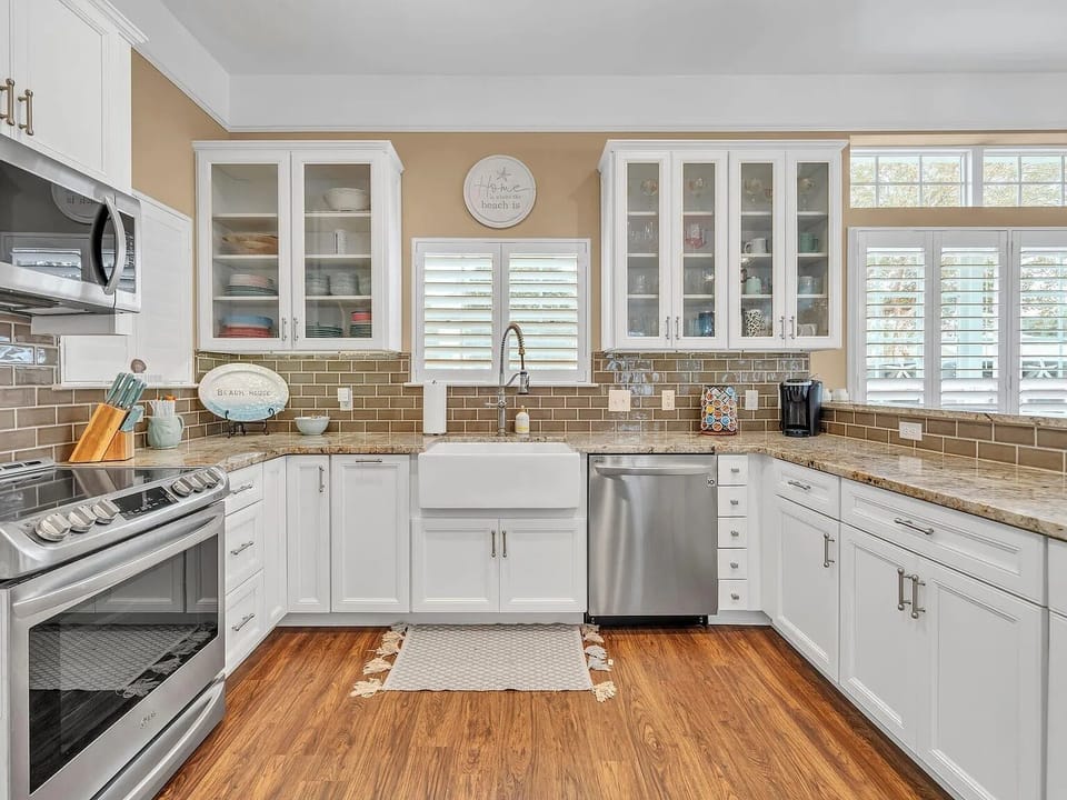 Kitchen with plenty of countertop space