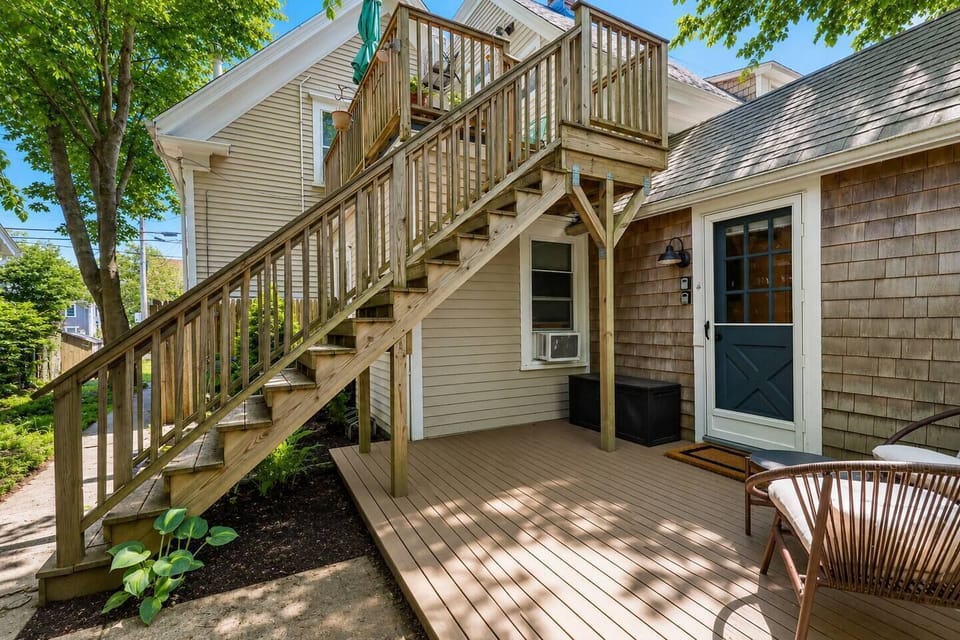 Enjoy your own private entrance and peaceful outdoor space, perfect for morning coffee or unwinding after a day of exploring.
