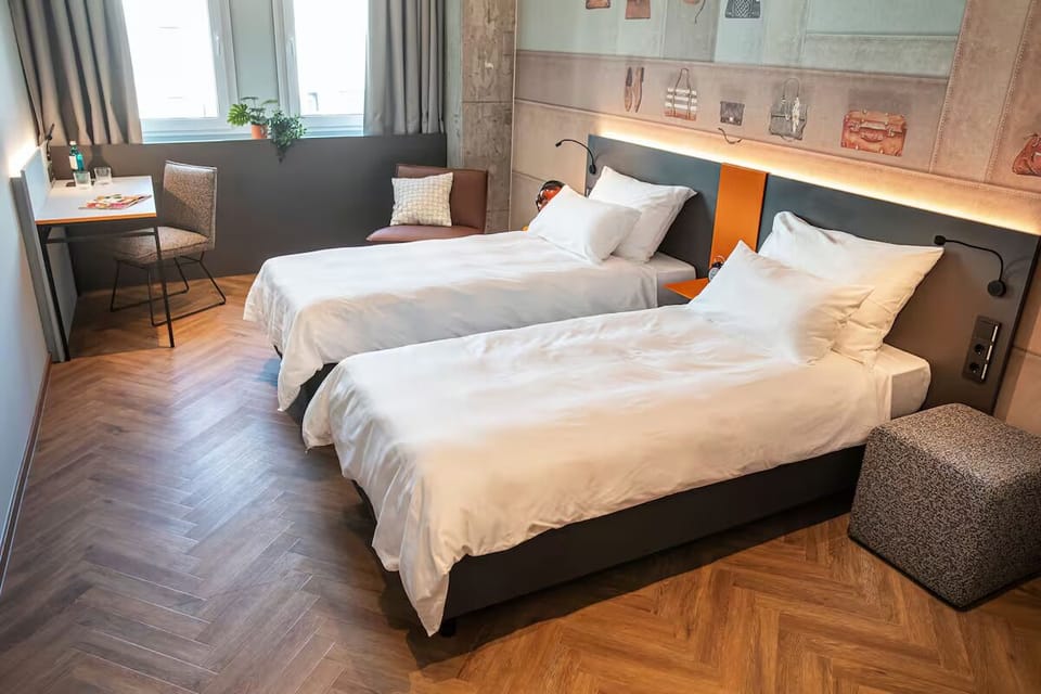 Wake up to daylight in a bright, airy twin bedroom.
