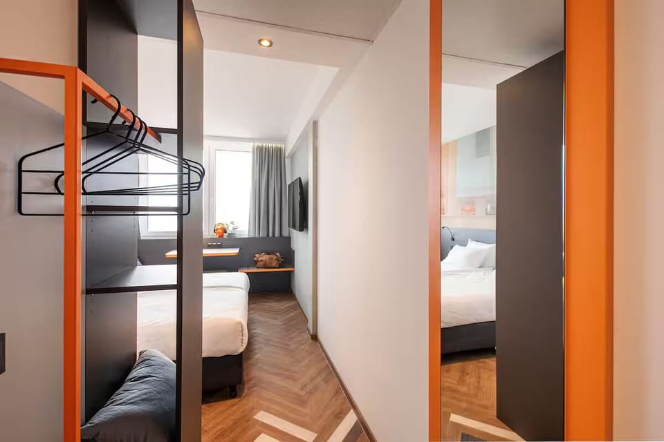 Unwind after exploring in a smartly designed, restful room.