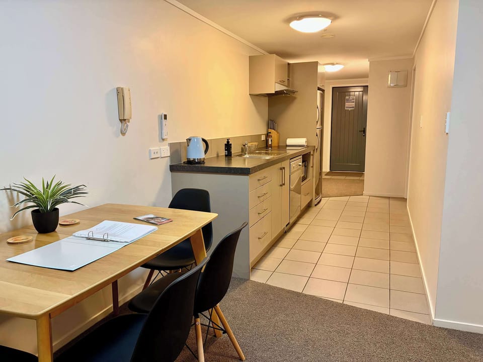 Dining, Kitchen through to Entry