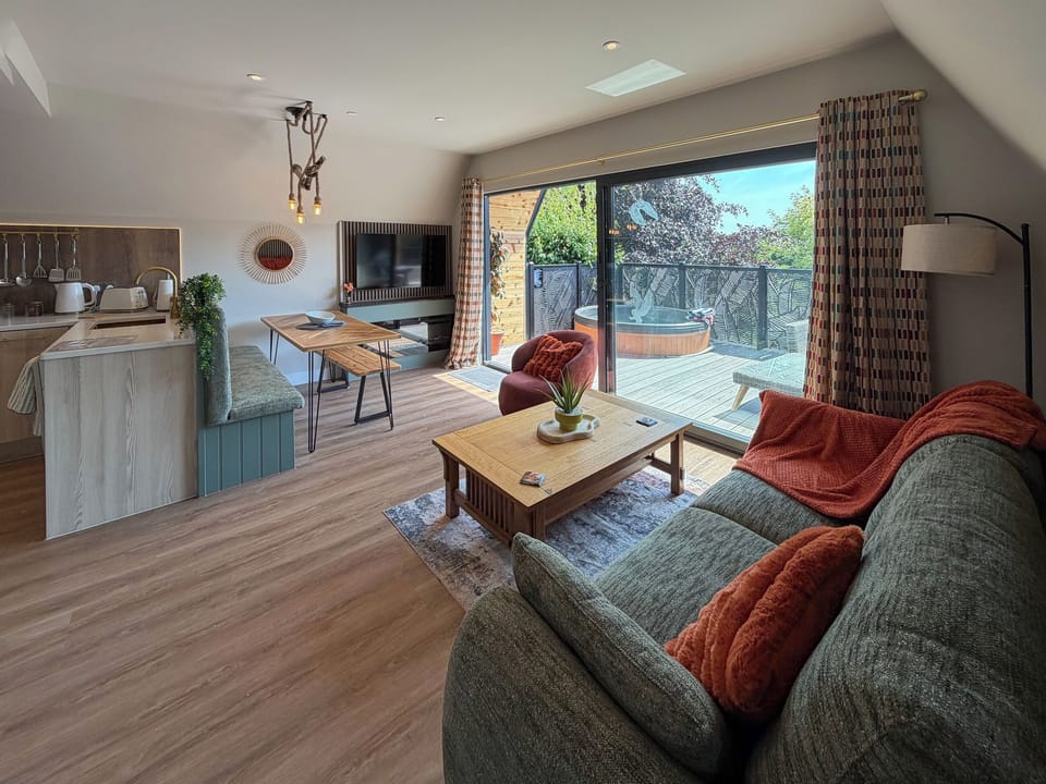 Open plan living space | Too-Woo - Owl Holidays, Pen-Y-Felin, near Mold