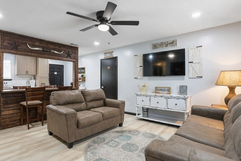 Living Room with Smart Tv