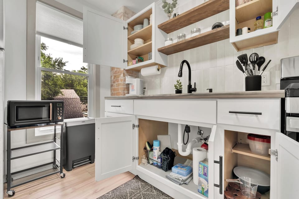 Fully stocked kitchen with all of the at-home essentials.