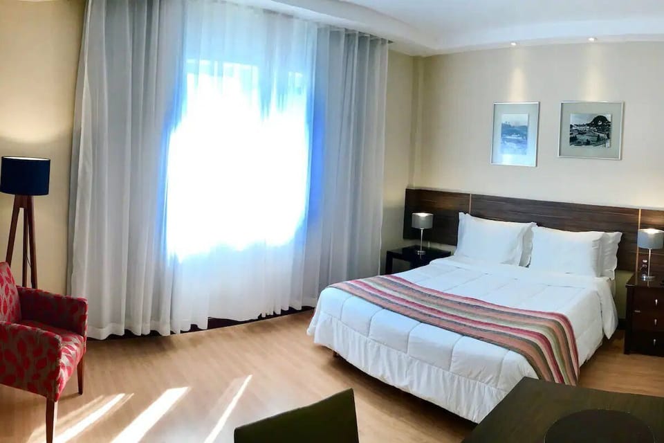 Bedroom. Interior and views may vary based on location and availability.