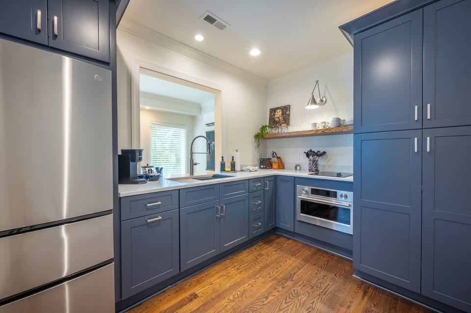Modern blue kitchen with everything you need