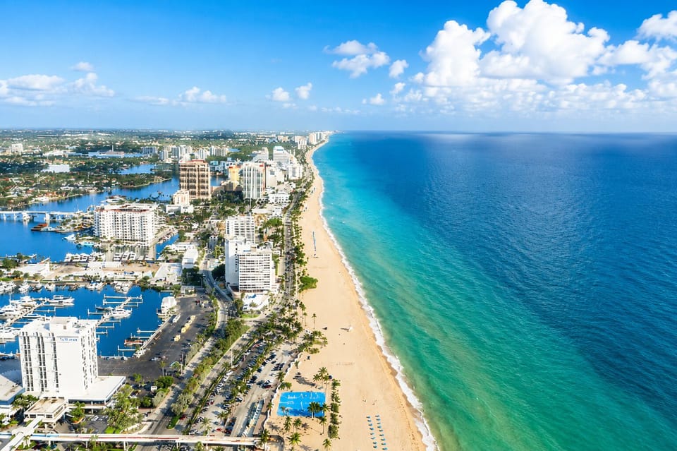 Fort Lauderdale beach 10 min drive away