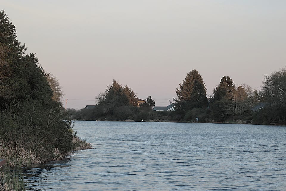 View of the Grand Canal from the private dock