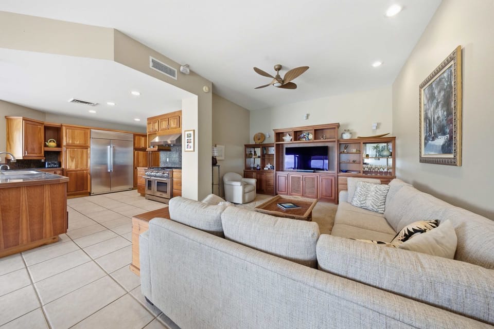 Whether you're watching the waves roll in or enjoying a quiet evening indoors, this spacious retreat feels like home in paradise.