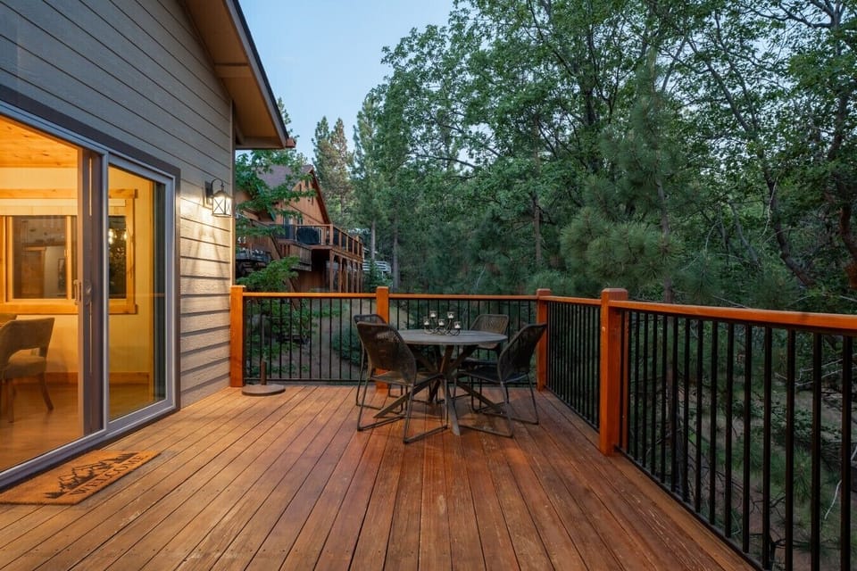Spacious Patio at dusk