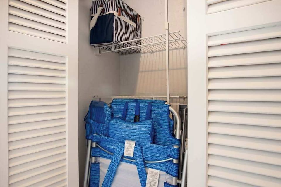 Guest Closet Stocked with Beach Chairs & Vacation Essentials