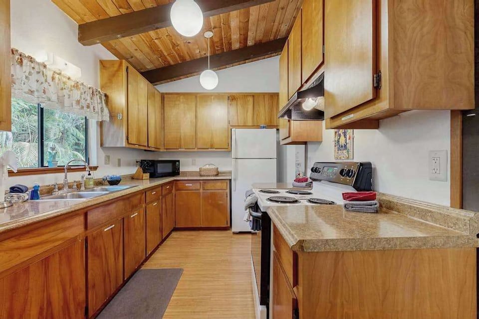 Warm Rustic Kitchen With Island Charm