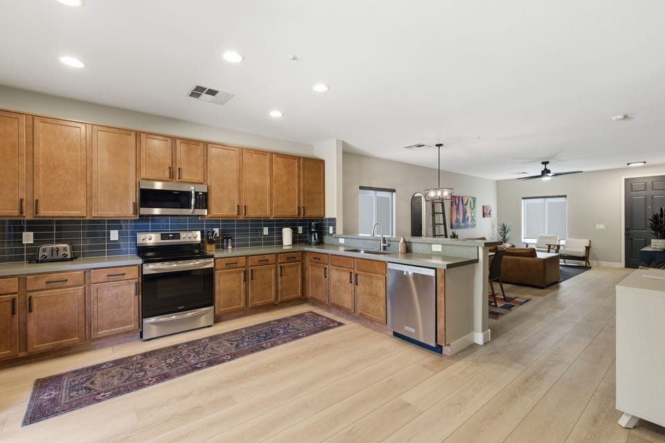 Fully remodeled kitchen, open, bright, and perfect for cooking and gathering.