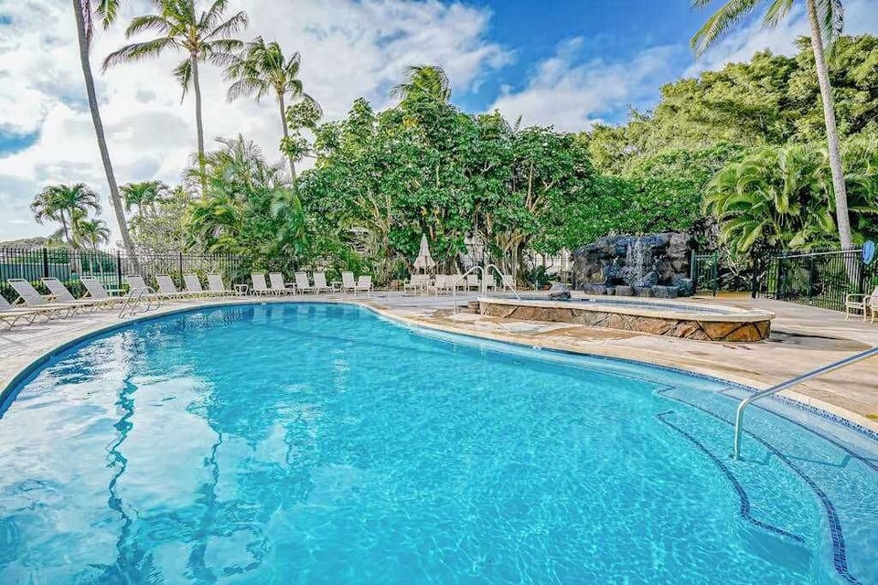 Cool off beneath the warm tropical sunshine