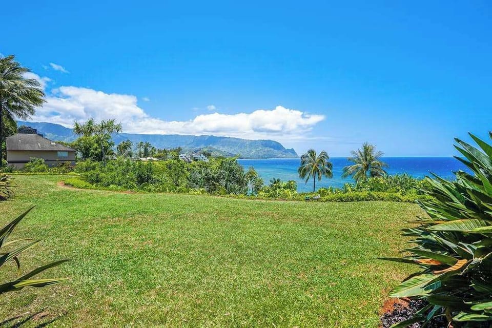 Expansive Lawn With Panoramic Ocean Views