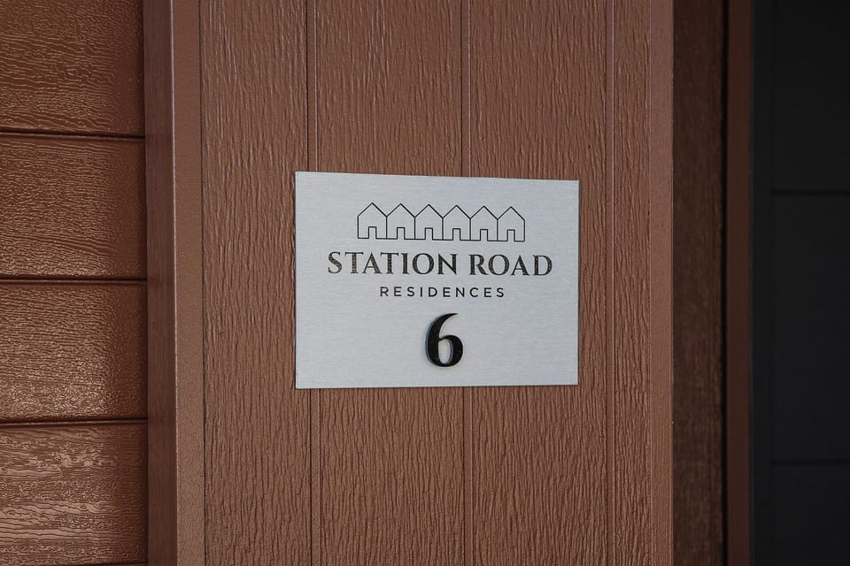 Welcoming entrance to Station Road Residences, Unit 6