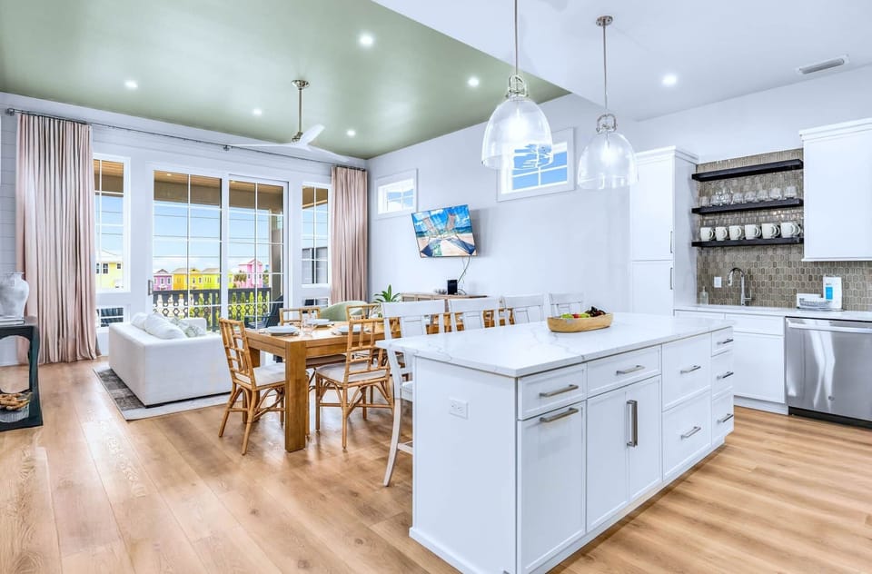 Open Floor Plan with Living, Dining and Kitchen areas combined
