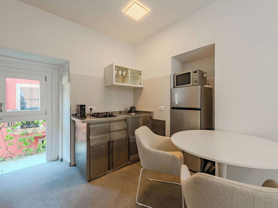 Interior Design, Flooring, Floor, Room, Apartment, Ceiling, Kitchen, Chair, Countertop, Cabinetry
