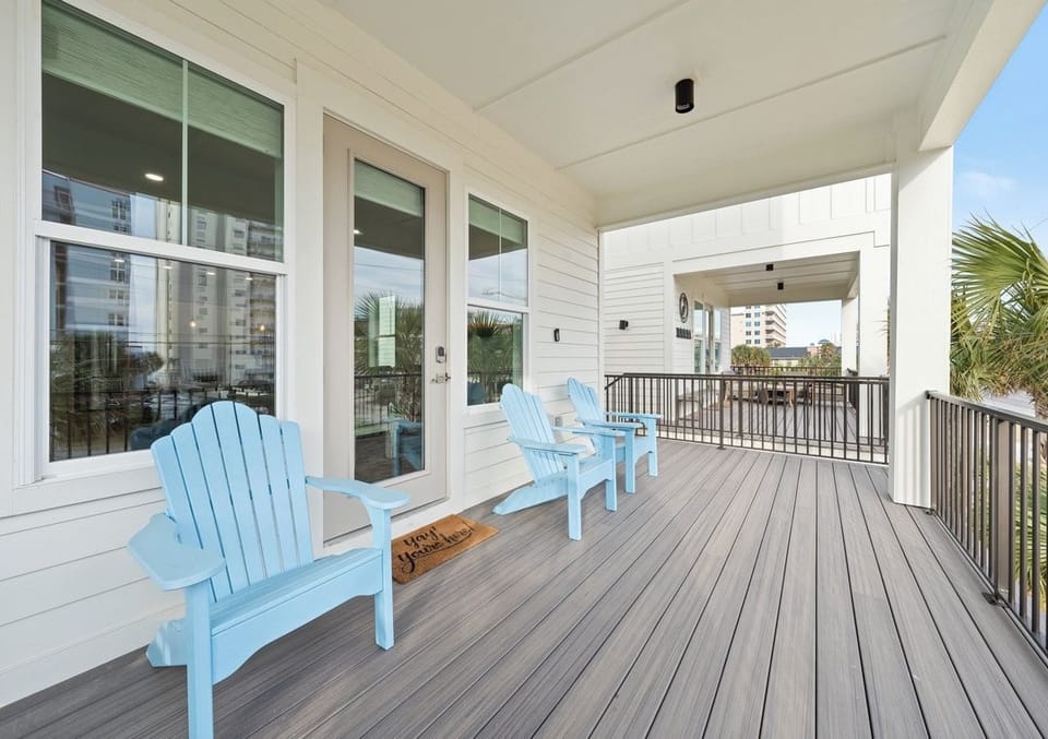 Expansive balcony offers plenty of room to relax outdoors.