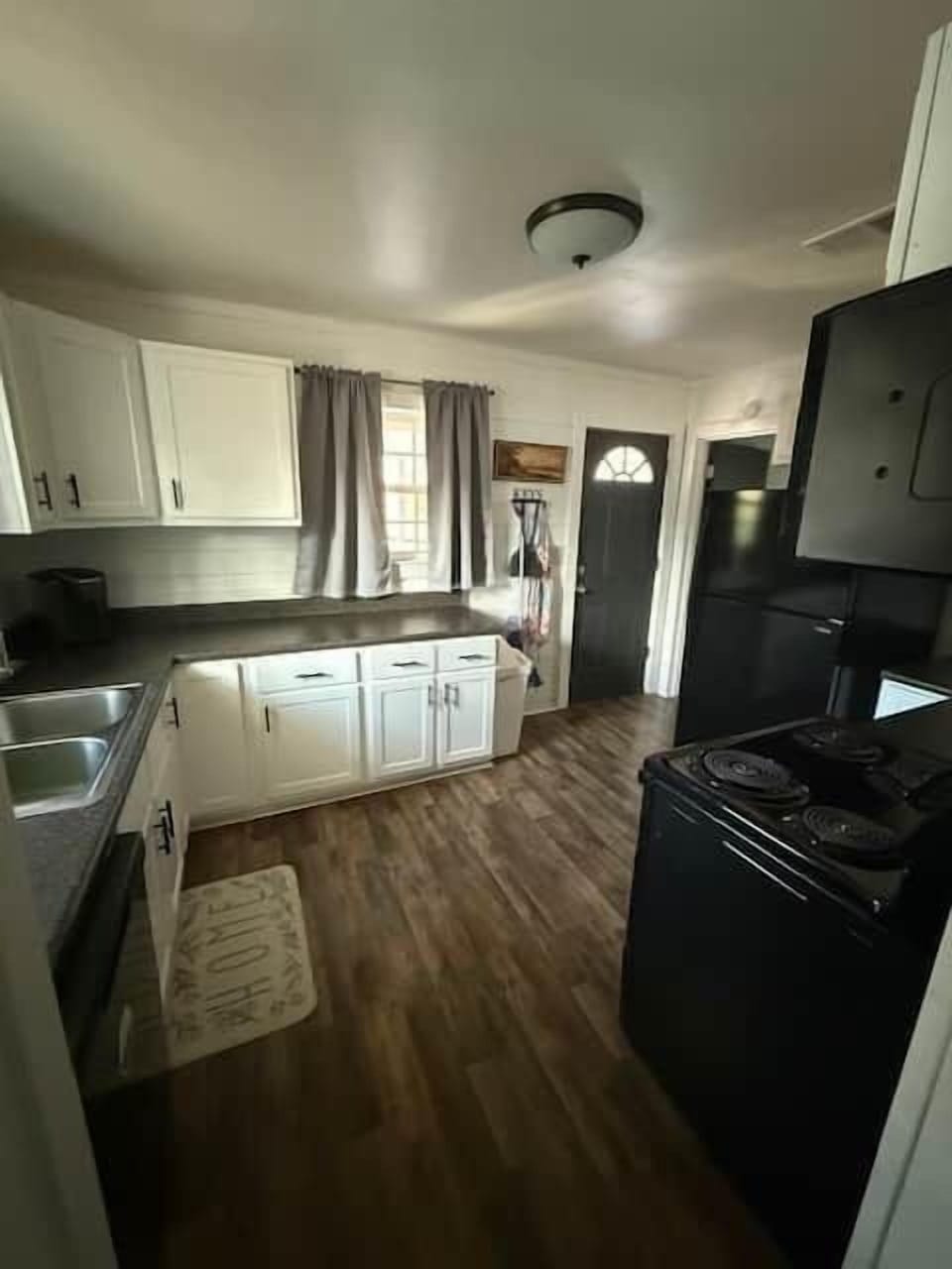 Kitchen view from dining entrance