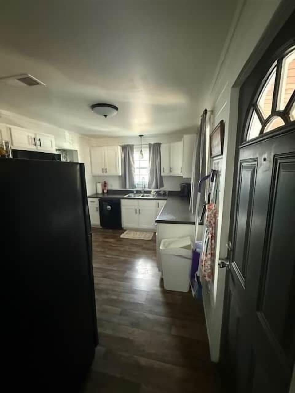 Kitchen view from carport entrance