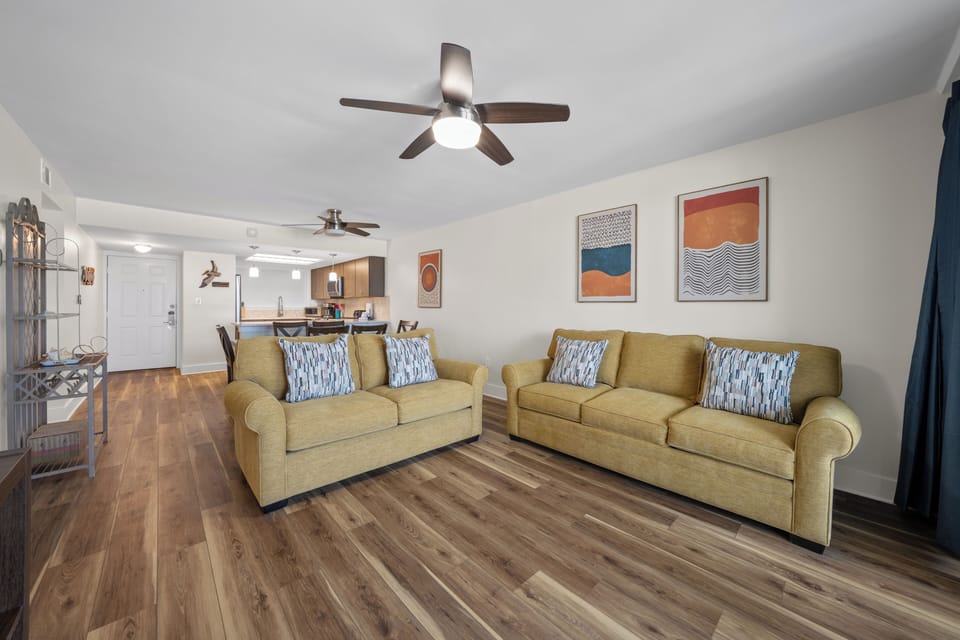 Living room with sleeper sofa
