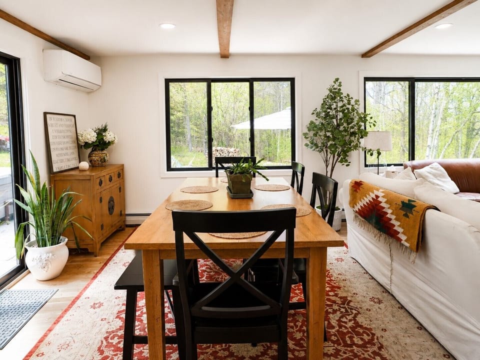 Gather easily for meals, conversation, or game nights with open flow into the living area
