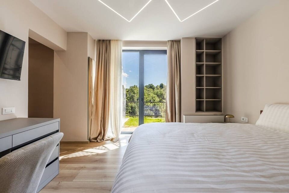 Bedroom 1 with a double bed (First floor)