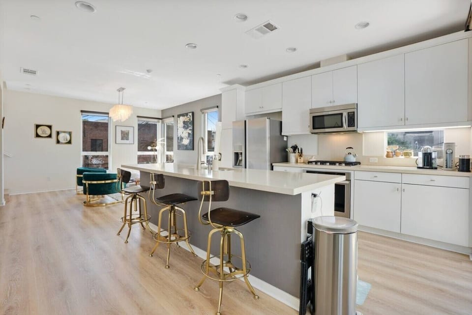 Fully equipped kitchen designed for everyday cooking and extended stays