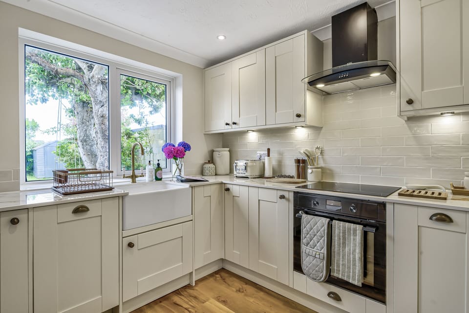 Open plan kitchen/living/dining