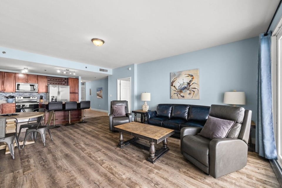 Spacious, Ocean View Living Area with Sleeper Sofa and TV