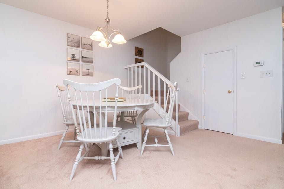 Enjoy family dinners in the welcoming dining space.