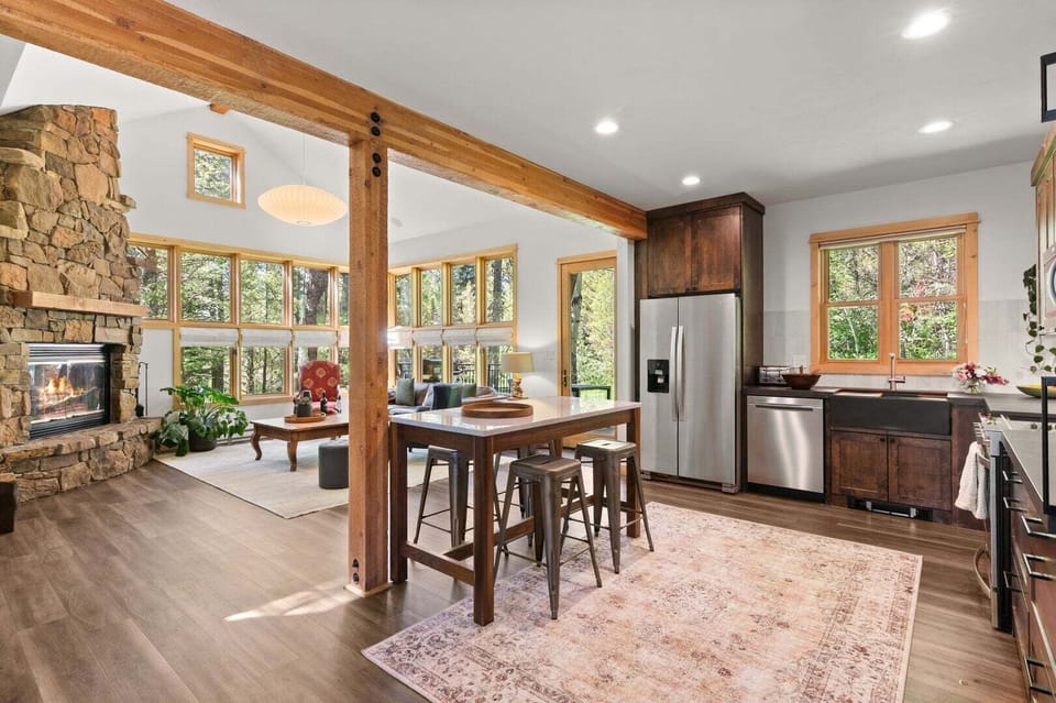 Kitchen and Living Room