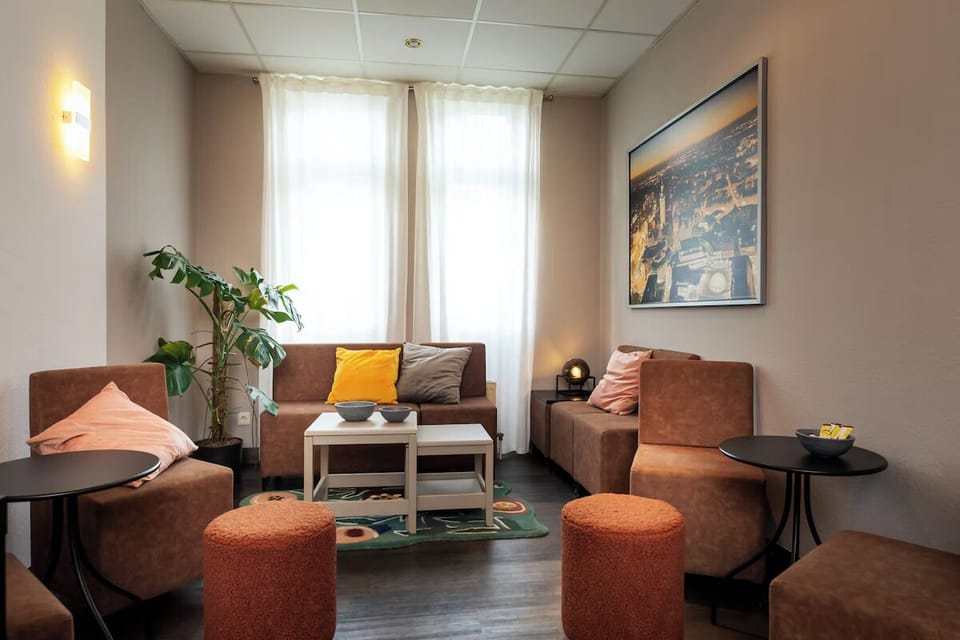 Settle into plush seating for a quiet break anytime.