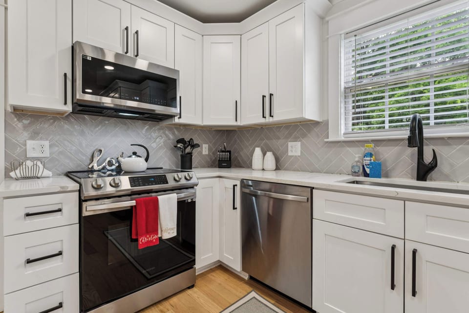 Fully equipped kitchen ready for home-cooked meals
