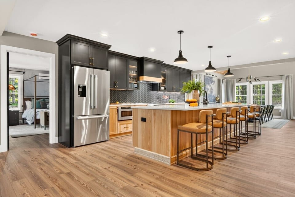 A thoughtfully appointed chef’s kitchen made for cooking, gathering, and savoring time together.