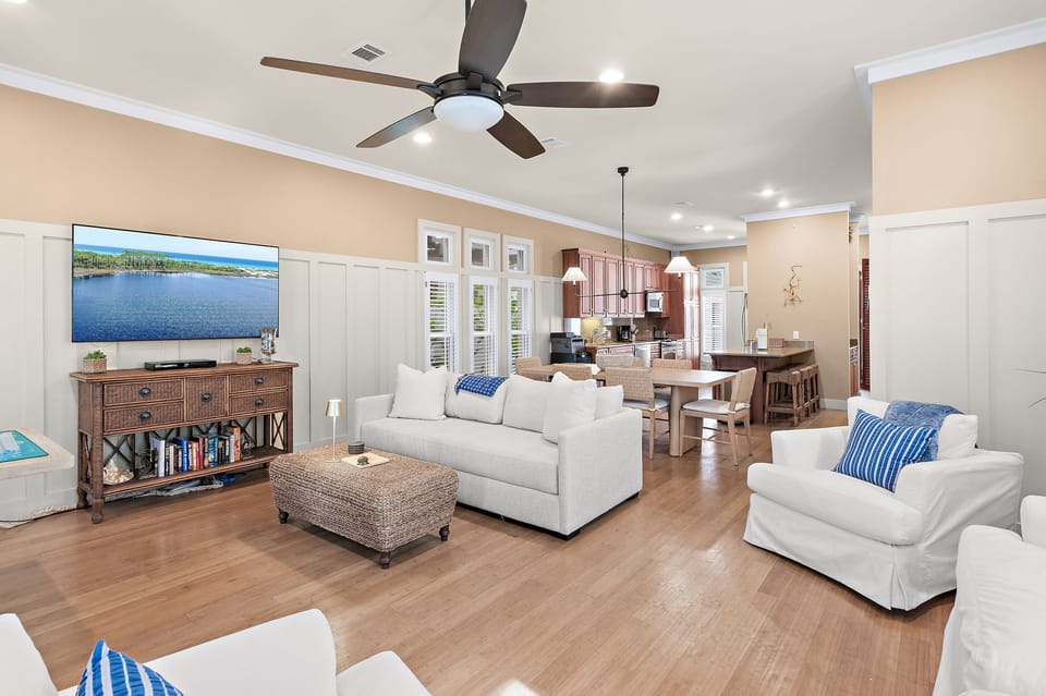 110 Tuckers Lane - Rosemary Beach - First Floor -Living/Dining Area