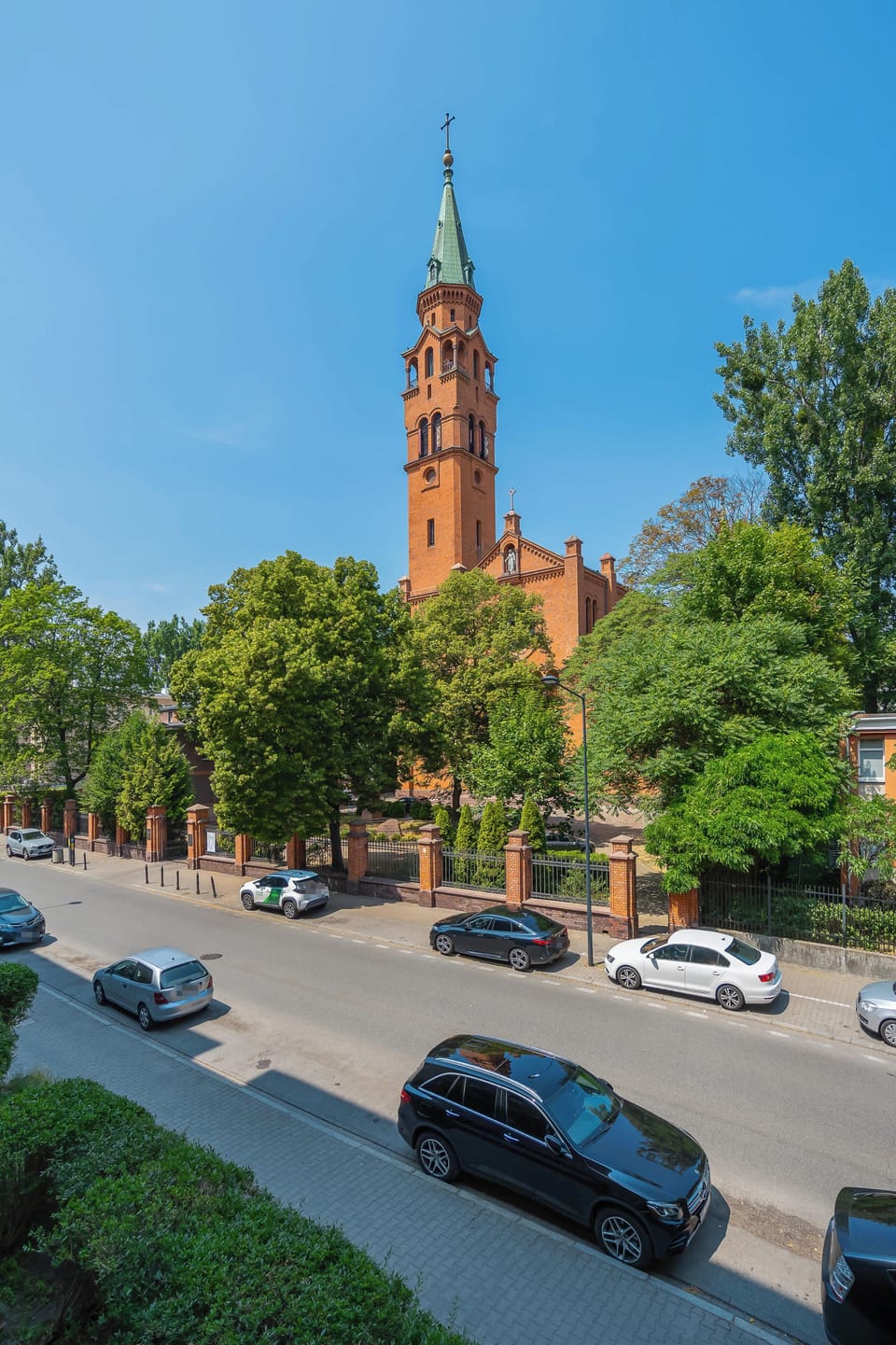 A nearby historic church adds charm to the local neighborhood. It's one of the interesting sights you can discover during your stay.