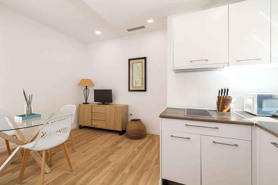 Dining area and kitchen